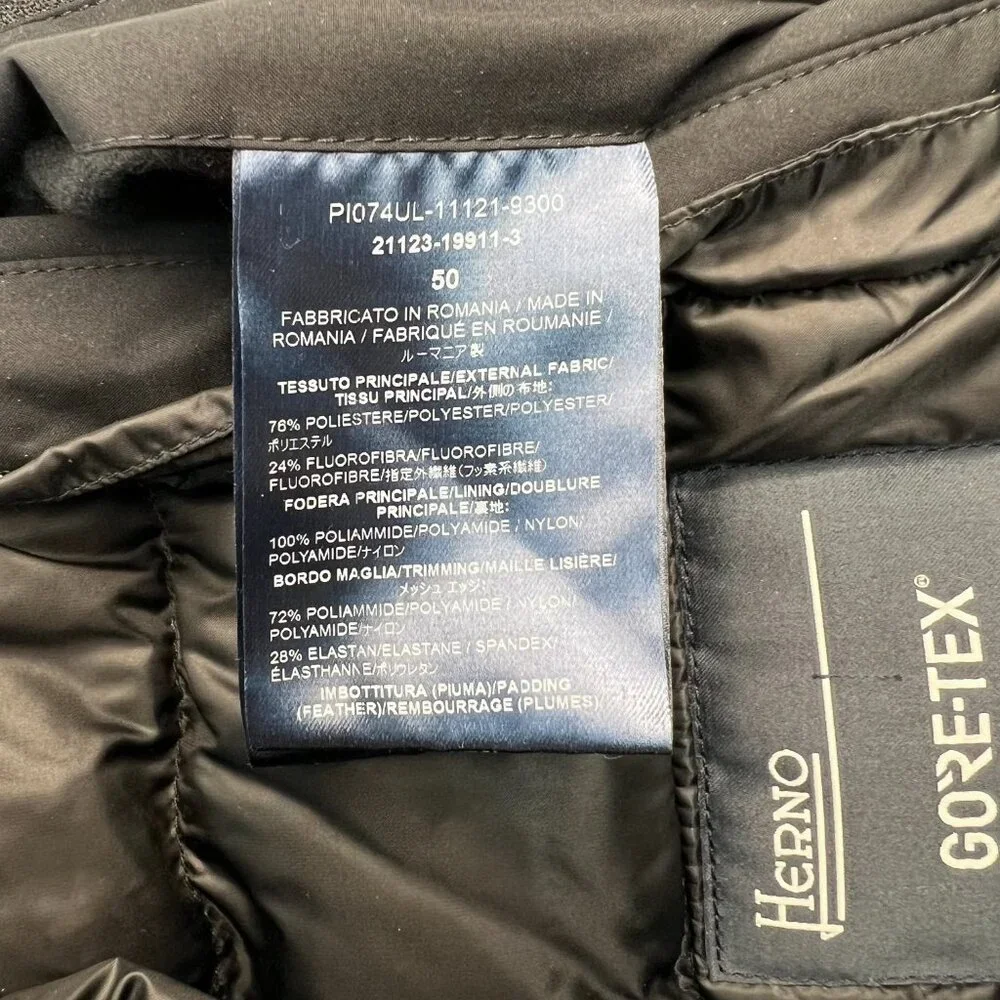 HERNO LAMINAR DOWN BLAZER IN GORE-TEX PACLITE, Men‎ 40US 50EU, Black, Romania